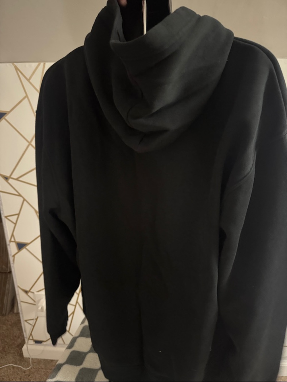 Nike Black Hoodie with White Jumpman Chest Logo - Picture 6 of 9